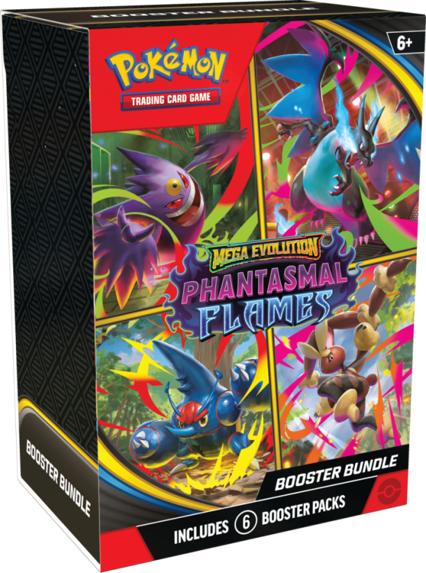 Pokémon TCG: Phantasmal Flames - Booster Bundle - Stav: Standardní balení