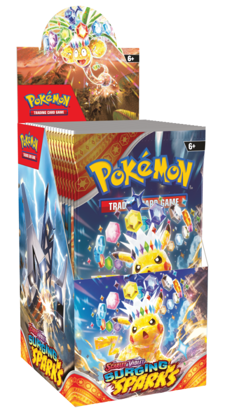 Pokémon Surging Sparks - Half Booster Box (18 boosterů)