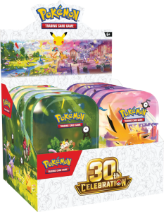 Pokémon TCG: 30th Celebration Mini Tin display
