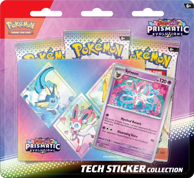 Pokémon Prismatic Evolutions - Tech Sticker Collection