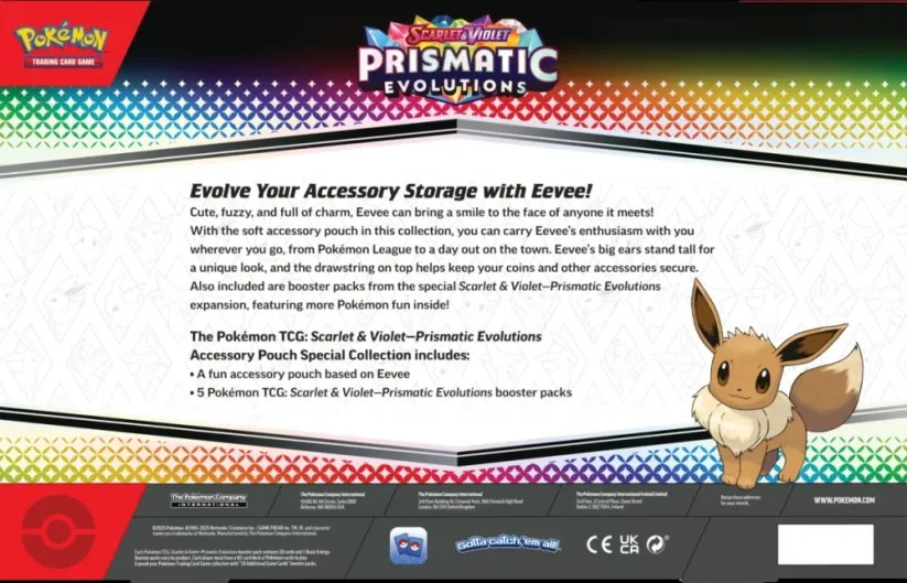 Pokémon Prismatic Evolutions -  Accessory Pouch Special Collection