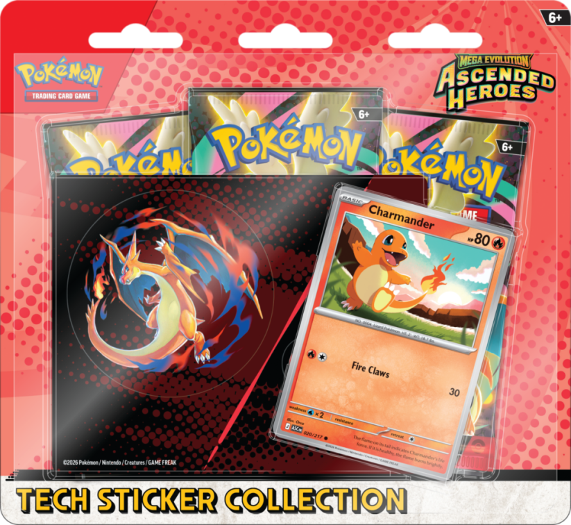 Pokémon TCG: Ascended Heroes - Tech sticker collection - Varianta: Sealed display