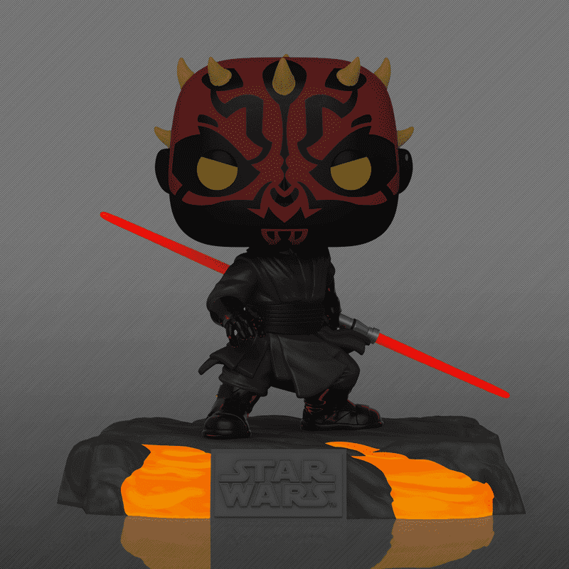 Funko POP! DELUXE Red Saber Series V1: DARTH MAUL (Glow In The Dark)