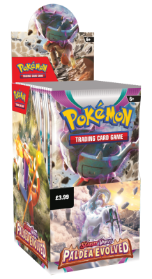 Pokémon Paldea Evolved - Half Booster Box (18 boosterů)