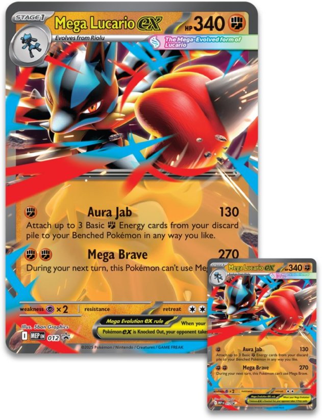 Pokémon TCG: Mega Lucario ex Figure Collection - Varianta: Poškozený obal